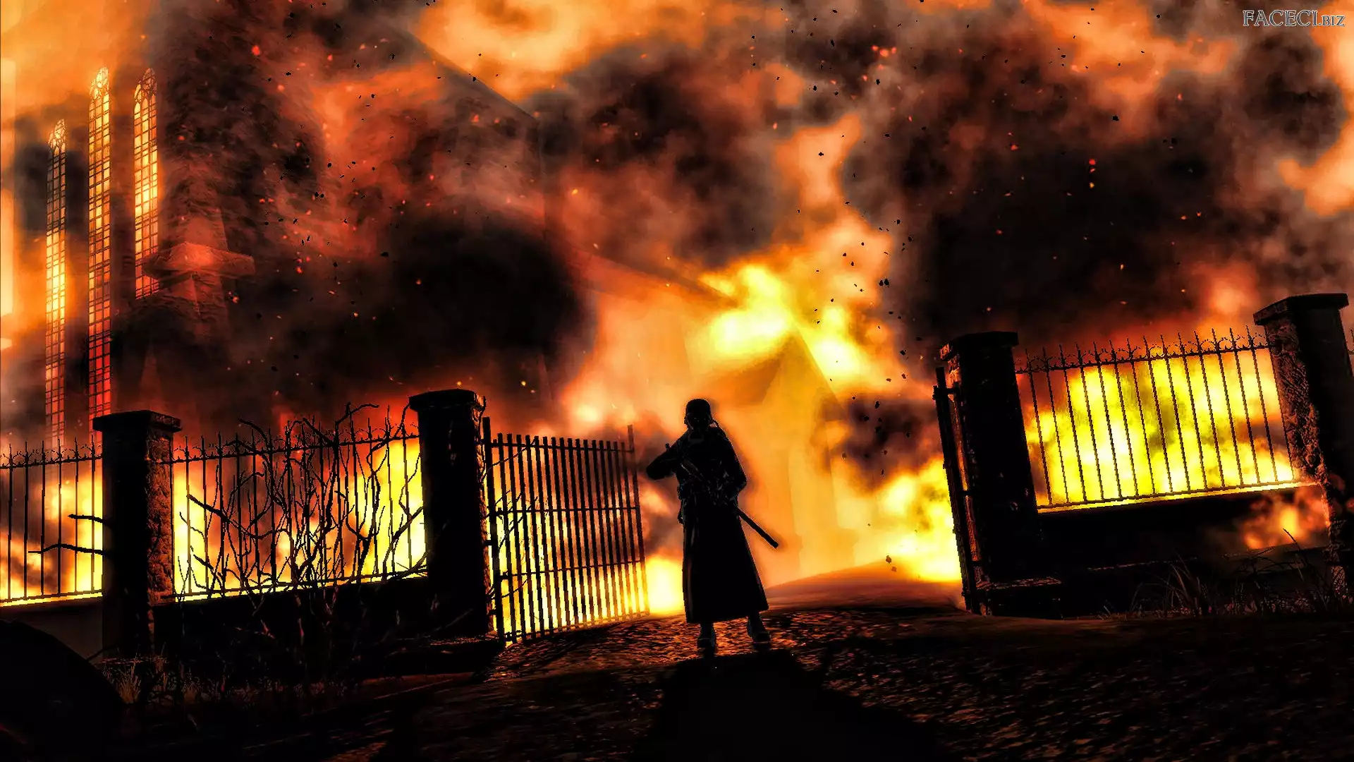 Żołnierz, Budynek, Ogień