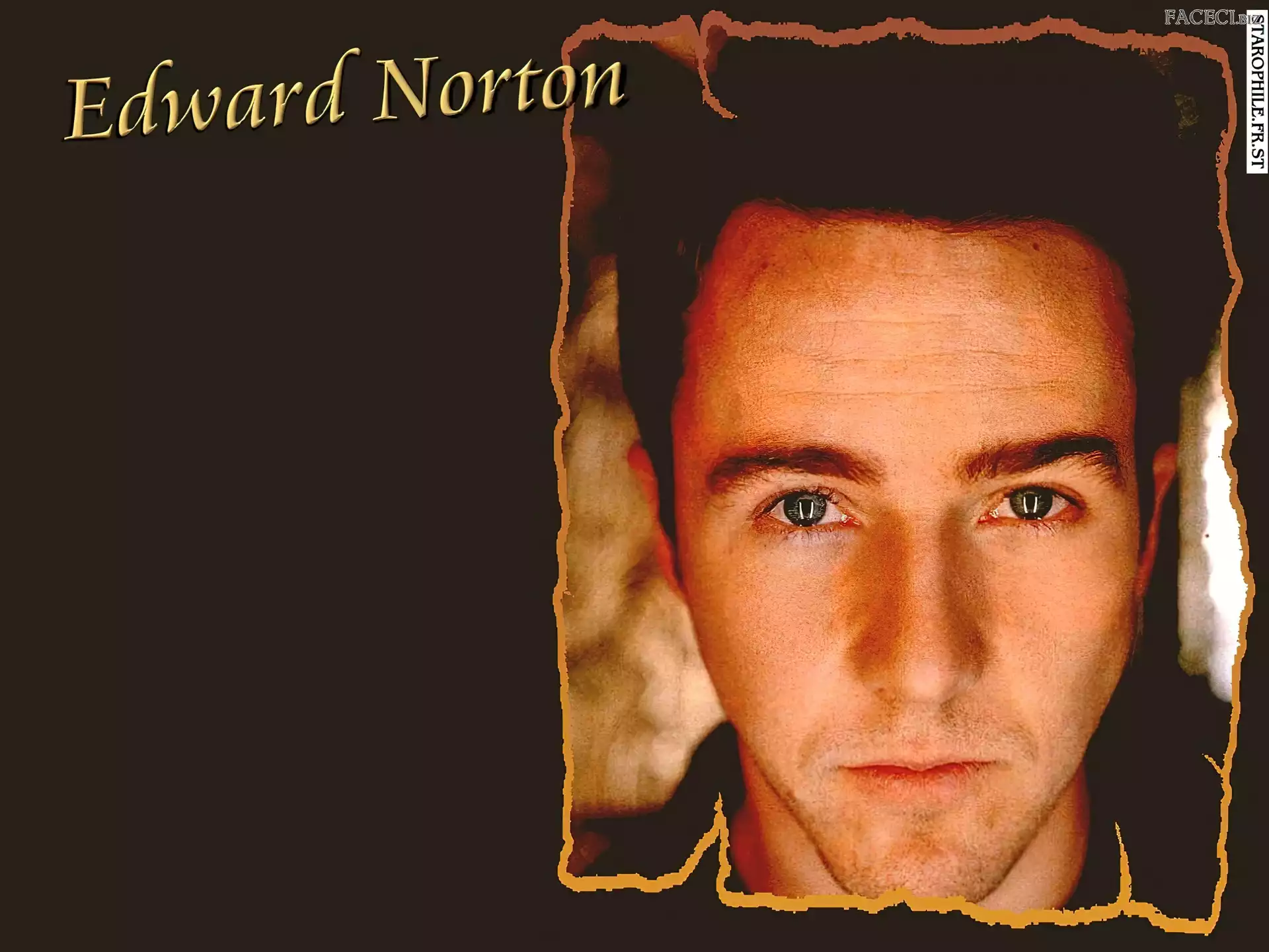 zielone oczy, Edward Norton, twarz
